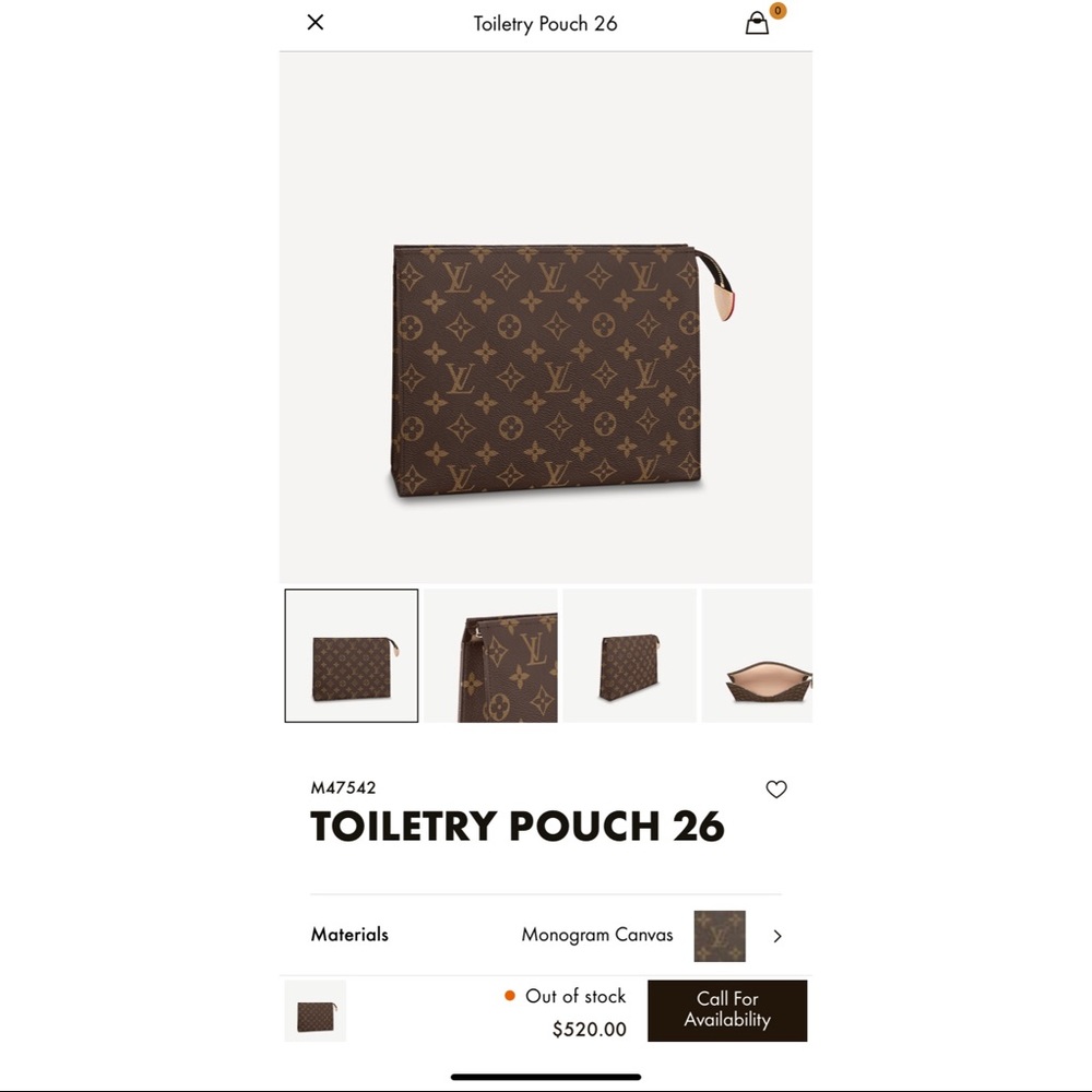 Louis Vuitton Toiletry Pouch 26